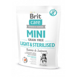 Suņu barība Brit Care Mini Light&Sterilised sausā barība mazo šķirņu suņiem 400 g
