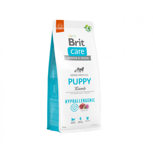 Brit Care Hypoallergenic Puppy Lamb sausā barība kucēniem ar jēru 1 kg