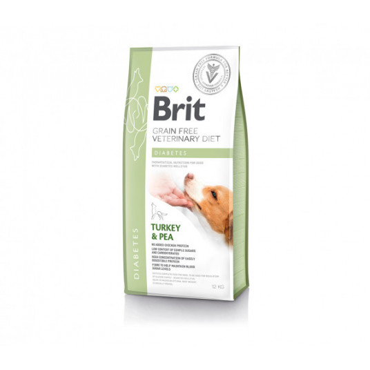Brit GF Veterinary Diets Dog Diabetes sausā barība suņiem 2 kg