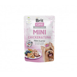 Brit Care Mini Conc. soma suņiem Vistas un tunča filejas mērcē 85 g