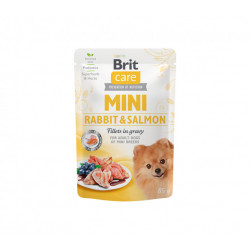 Brit Care Mini Conc. soma suņiem Truša un laša fileja mērcē 85 g
