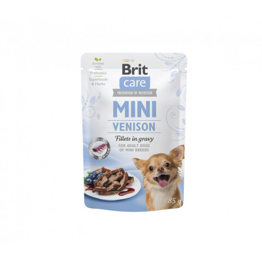 Brit Care Mini Conc. soma suņiem Brieža filejas mērcē 85 g