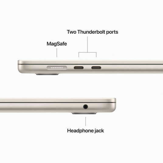 Portatīvais dators MacBook Air 15.3" Apple M2 8C, RAM 16GB, SSD 256GB, Mac OS, INT, Starlight MQKU3ZE/A/R1