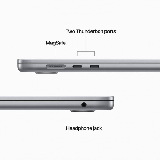 Portatīvais dators MacBook Air 15.3" Apple M2 8C, RAM 16GB, SSD 256GB, Mac OS, INT, Space Grey MQKP3ZE/A/R1