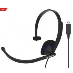 Koss Headphones CS195 USB galvas saite/uz auss, USB, mikrofons, melns,