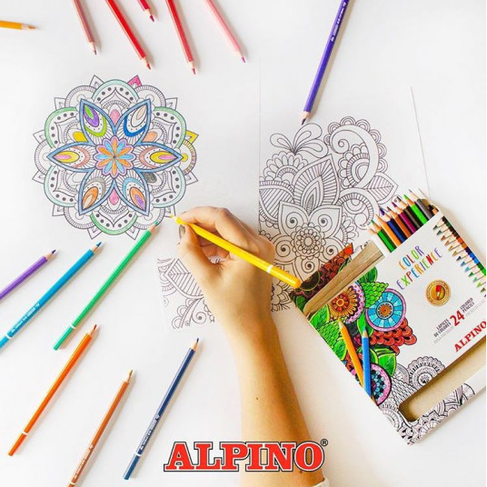 Krāsainie zīmuļi ALPINO Color experience 24sp
