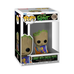 FUNKO POP! Vinila figūra:  I Am Groot - Groot with cheese puffs
