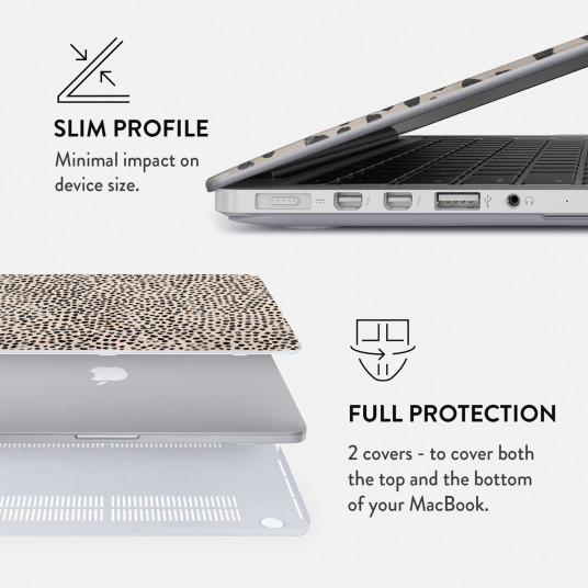 Datora futrālis Almond Latte Macbook case for Macbook Air 13 A1466 / A1369
