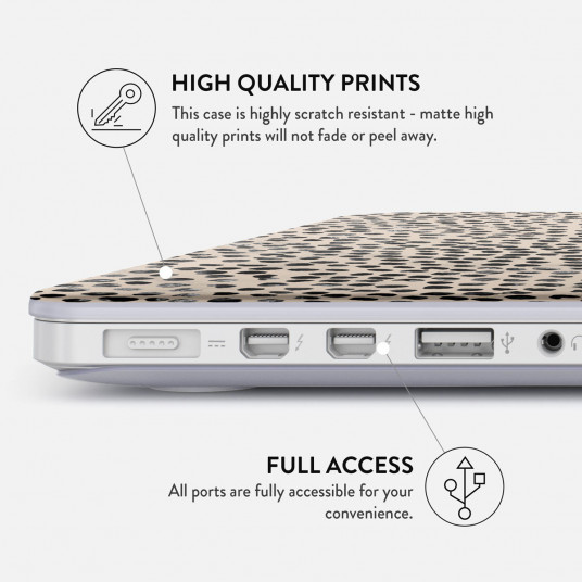 Datora futrālis Almond Latte Macbook case for Macbook Air 13 A1466 / A1369