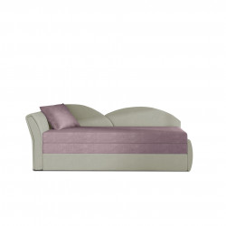 Dīvāns-gulta Aga rozā, Soro 61, Nubuk 21