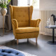 Krēsls Aros 1F, dzeltens