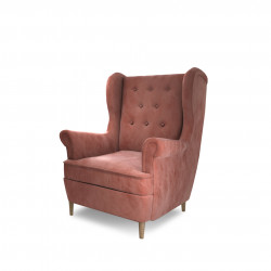 Krēsls Aros, rozā, audums Kronos 29