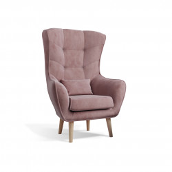 Krēsls Arti, rozā, auduma Mat Velvet 63