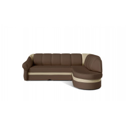 Benano stūra dīvāns ar gultas veļas kasti, audums Soft 15, Soft 18