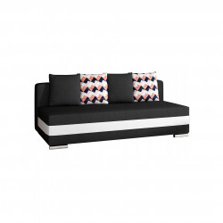 Dīvāns-gulta Calia ar gultas kasti melna, Sawana 14, Soft 17