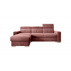 Fresia stūra dīvāns ar gultas veļas kasti, audums Lux 24