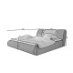 Flavio gulta ar gultas kasti 180X200, melna