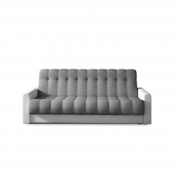 Dīvāns-gulta Garett ar pelēku gultas kasti, Sawana 05, Soft 17