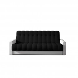 Dīvāns - gulta Garett ar gultas kasti melna, Sawana 14, Soft 17