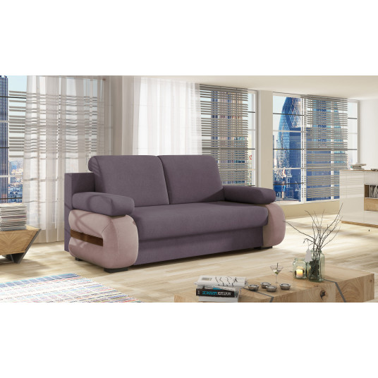 Dīvāns-gulta Laura ar gultas veļas kasti violeta, Soro 65, Soro 61