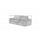 Lazaro dīvāngulta ar pelēku gultas kasti, Monolith 97