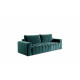 Dīvāns-gulta Lazaro ar gultas veļas kasti zaļa, Monolith 76