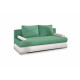 Dīvāns-gulta Milo ar gultas veļas kasti zaļa, Soro 34, Soft 17