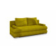 Dīvāns-gulta Milo ar gultas kasti dzeltena, Omega 68