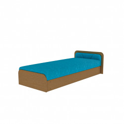 Gulta ar gultas kasti Parys Alova 29, 80x190, zilā krāsā