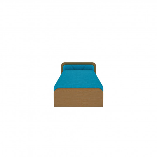 Gulta ar gultas kasti Parys Alova 29, 80x190, zilā krāsā