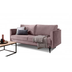 Dīvāns-gulta Revi ar rozā gultas veļas kasti, Loco 24