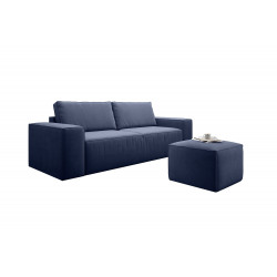 Dīvāns-gulta Silla ar gultas kasti zilā krāsā, Savoi 40