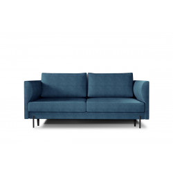 Dīvāns-gulta Revi ar gultas kasti zilā krāsā, Gojo 40