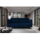 Dīvāns-gulta Revi ar gultas kasti zilā krāsā, Velvetmat 40