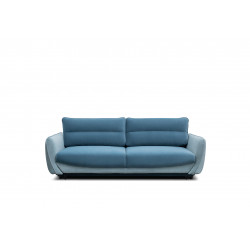 Dīvāns-gulta Silva ar gultas kasti zilā krāsā, Velvetmat 100