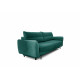 Dīvāns-gulta Silva ar gultas kastīti zaļš, Velvetmat 38