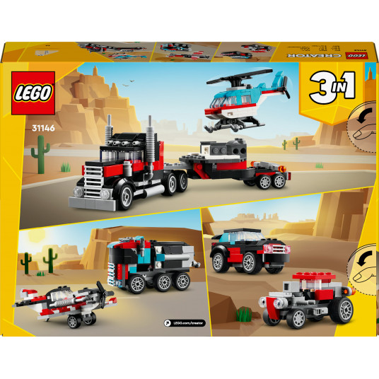 LEGO® 31146 Creator Borta kravas automašīna ar helikopteru