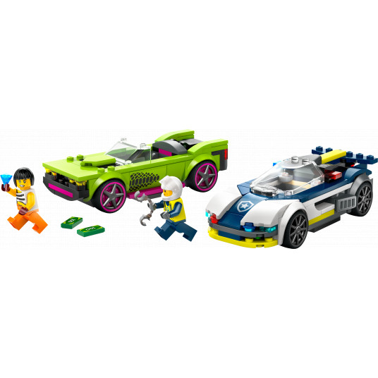 LEGO® 60415 pilsētas policijas automašīna un jaudīga auto vajāšana