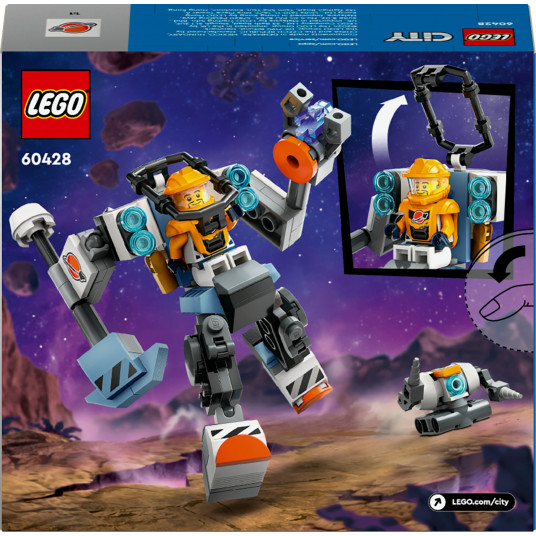 LEGO® 60428 pilsētas kosmosa būvniecības robots