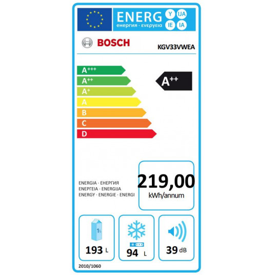 Ledusskapis Bosch KGV33VWEA