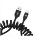 Tellur Data cable Extendable USB to Lightning 3A 1.8m black