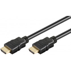 Goobay ātrgaitas HDMI kabelis ar Ethernet 60616 melns, HDMI uz HDMI, 15 m
