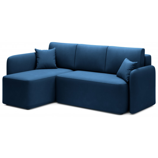 Stūra dīvāns Hudson, zils