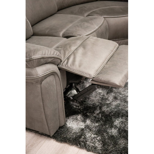 Stūra dīvāna krēsls Saranda - pelēks
