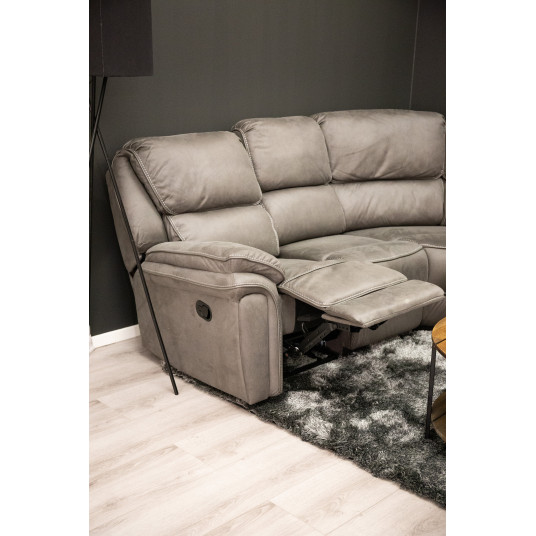 Stūra dīvāna krēsls Saranda - pelēks
