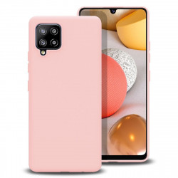 Mocco Liquid Silicone Soft Back Case for Samsung Galaxy A42 5G Pink