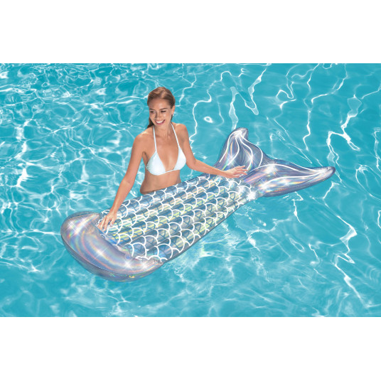 BESTWAY piepūšamais matracis Iridescent Mermaid Tail, 1.93m x 1.01m, 43413