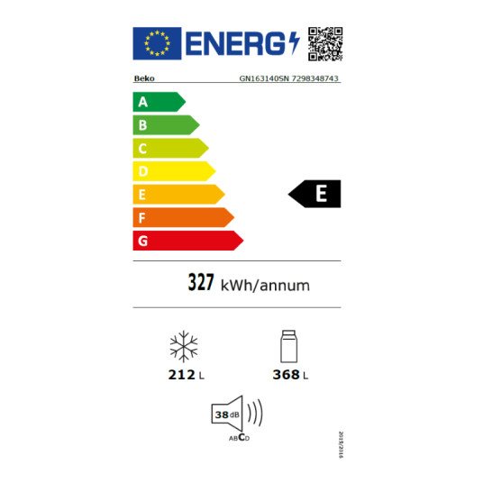 Ledusskapis BEKO GN163140SN