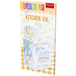 3D virtuves XXL krāsojamā grāmata
