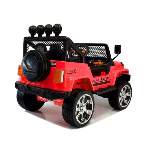 Vienvietīgs elektroauto Jeep Sport, sarkans